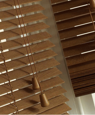 Persiana Horizontal - Madeira e Sintética - 50mm - Belinha Decorações