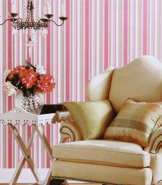 Papel de Parede- Classic Stripes- Listras Finas - Belinha Decorações