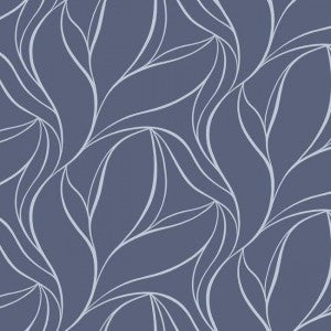 Papel de Parede - Silver Leaf- Estampado Folhas - Belinha Decorações